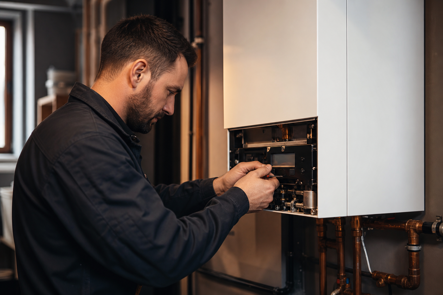 High-efficiency boiler installation by Design Heating